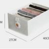 Foldable Cotton Linen Drawer Organizer Box With Dividers Clothes Pants Storage In Bedroom Closet