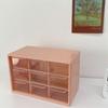 Staubdichter Schreibtisch-Schubladen-Organizer 9 Fächer Schubladen-Organizer-Box Aufbewahrungsbox Für Schmuck Kosmetik