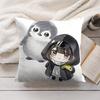 Game Arknights Cute Penguin Cushion Cover Soft Short Plush Pillow Cover Smooth Cozy Texture Aesthetic Cushion Case Home Decor