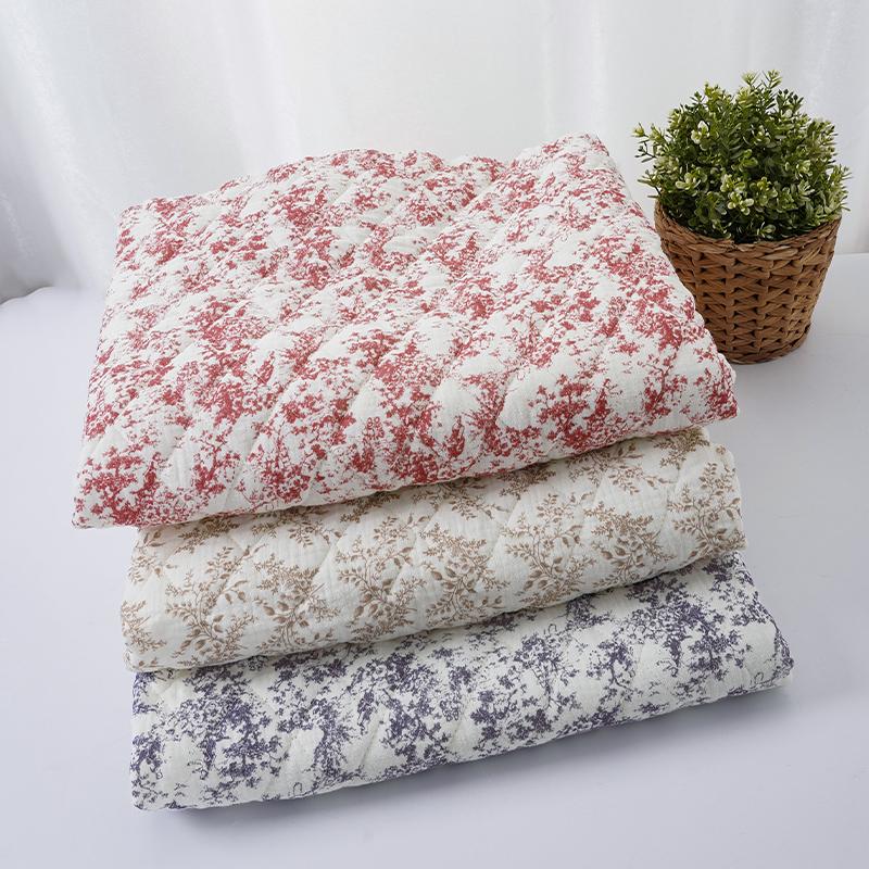 Thickened Pure Cotton Crepe Quilted Cotton Fabric Double-layer Gauze Printing for Children's Clothing Coat DIY Sewing Fabrics