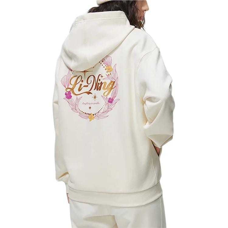 Li Ning Sports Trendy Collection Sweatshirt Women's Ecru AWDT016-1