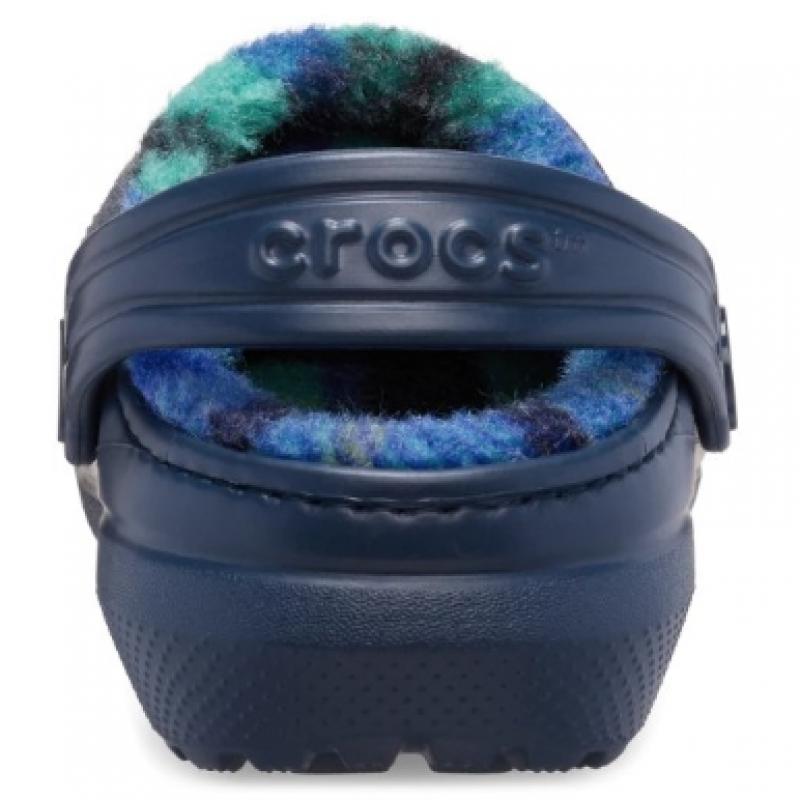 Crocs Classic Lined Bold Check Clog Kids 212037 410
