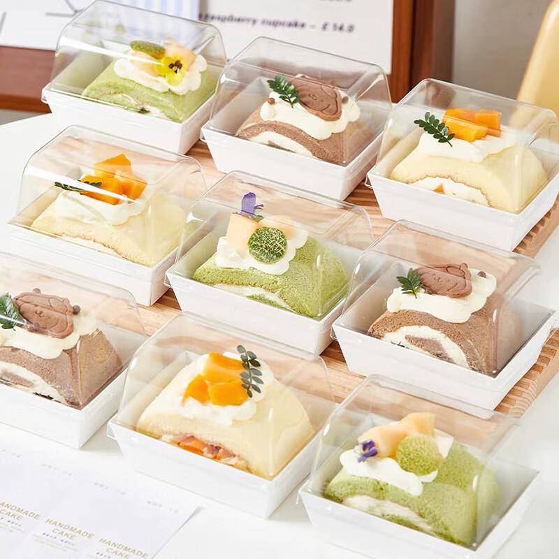 

Одноразовые прозрачные коробки для рулетного торта