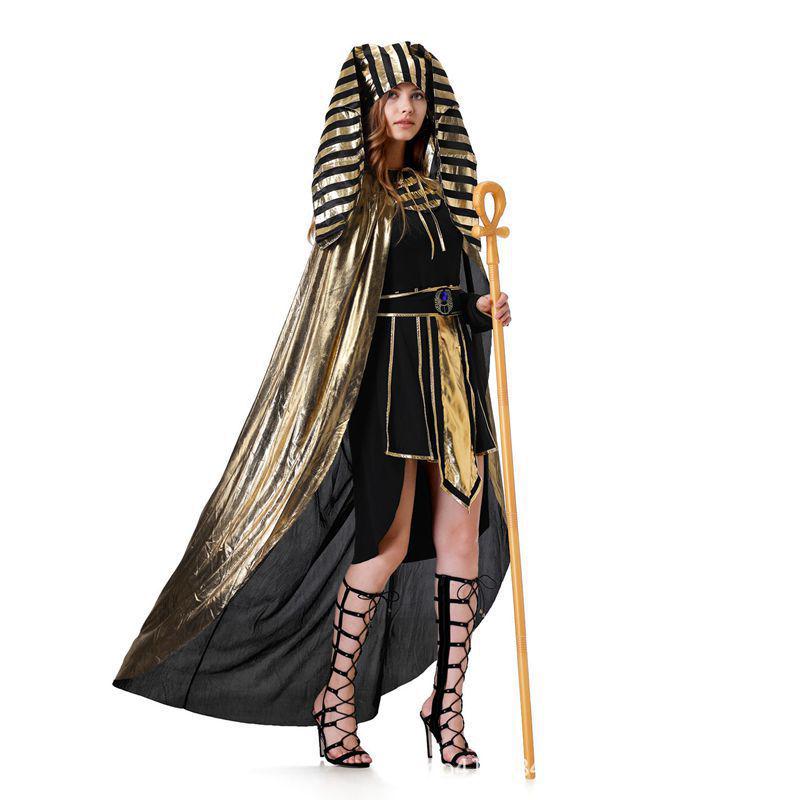 Costume di Coppia Faraone Egizio Antico e Cleopatra per Halloween