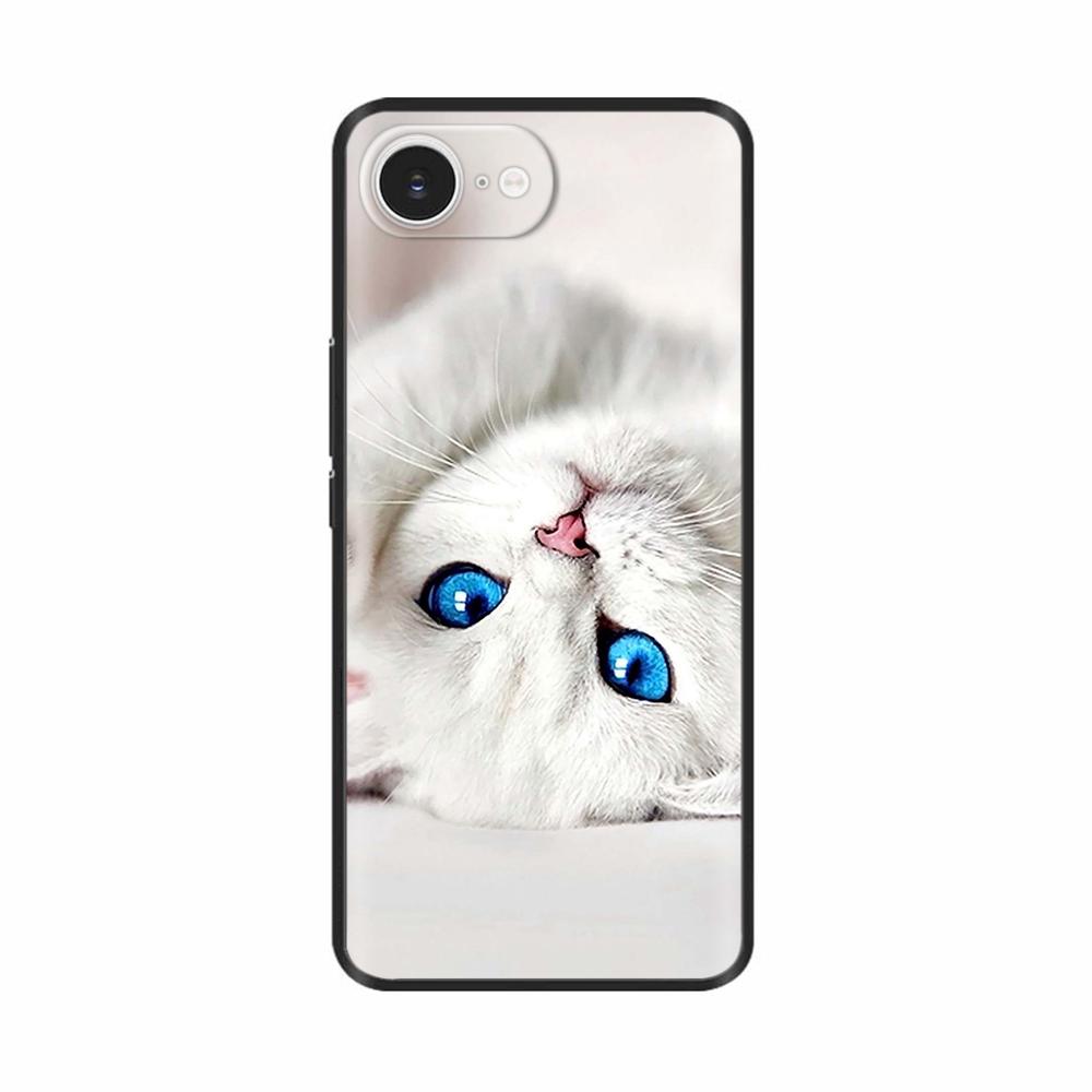 For iPhone 16e Case Black Silicone Painted Case For iPhone 16e Cover TPU Anti-drop Phone Protector Cover For iPhone 16 E Cases