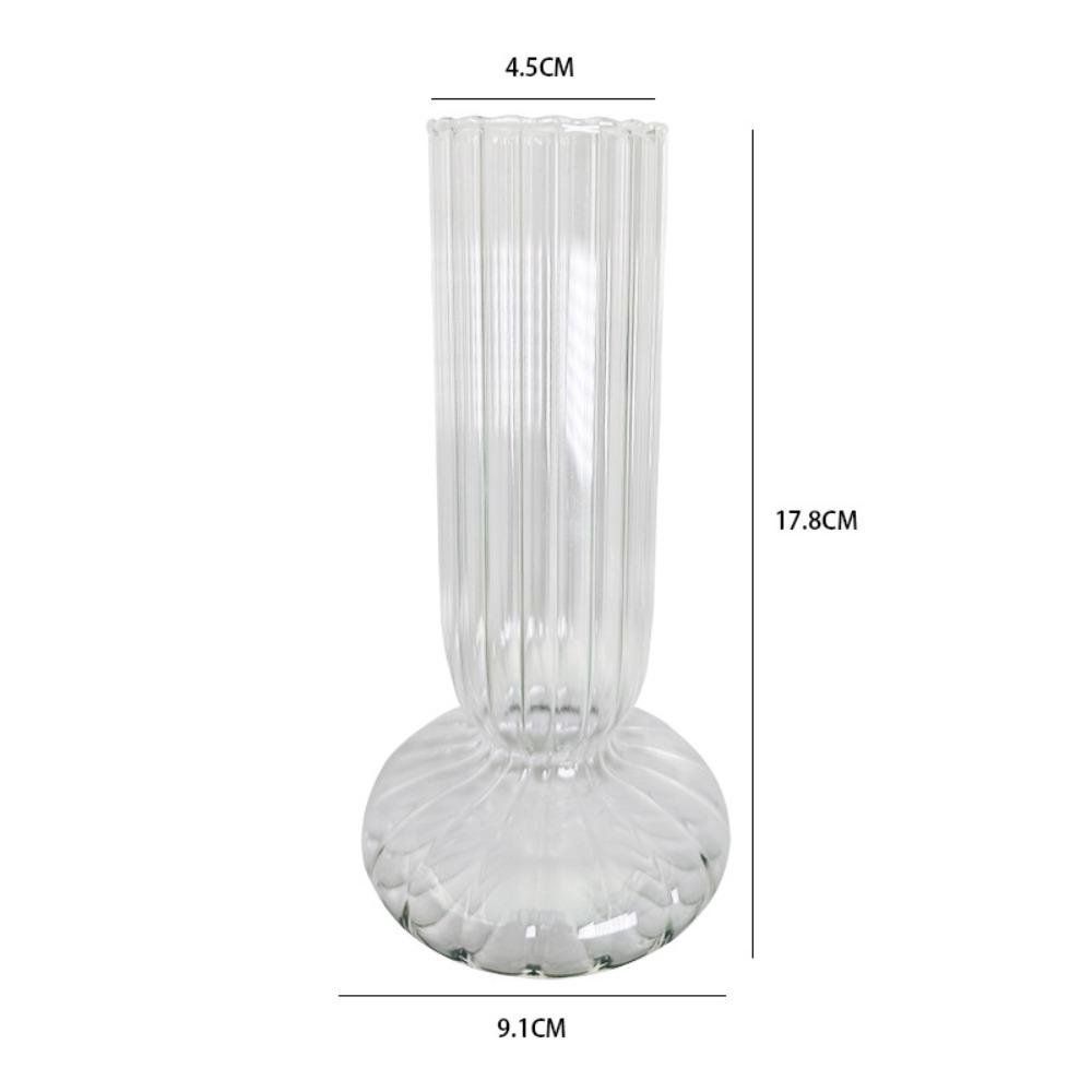 

Nordic Style Transparent Glass Vases Hydroponic Container Dining Table Decoration for Home Office Garden Hydroponic Flower Vase