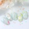 Garrafa plana primavera flor de cerejeira pétala unha glitter macaron 12 cores PET irregular decoração de unhas remendo DIY suprimentos para unhas