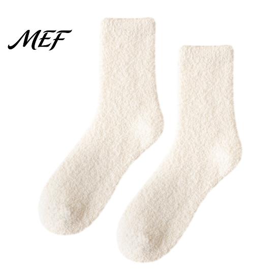 Warm Winter Sleep Socks Coral Fleece Crew for Women, Thickened Non-slip Socks, Fuzzy Cozy Indoor Slipper House Soft Plush Thermal Mittens Cold Weather