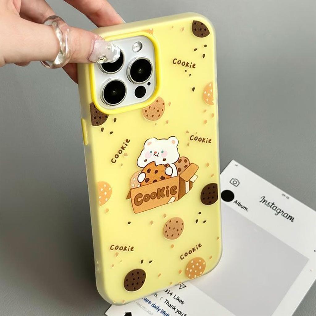 Macaron Jelly 2-in-1 Cartoon Phone Case Magnetic Phone Case Wholesale Solid Color Transparent Anti-Fall Heat Dissipation
