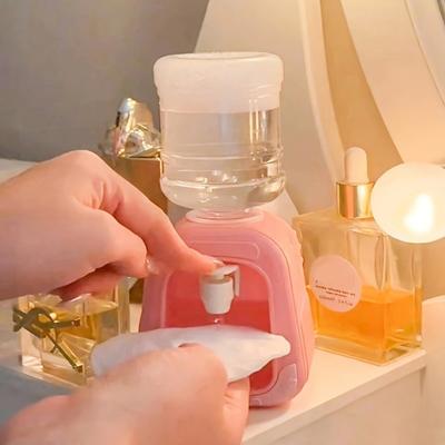 1 pièce Créative Mini Distributeur d'Eau en Forme de Bouteille en Plastique pour Lotion, Pompe Facile pour le Démaquillage, Accessoire de Salle de Bain Décoratif
