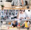 Flip Timer, Cube Countdown Clock with LCD Digital Display, Magnetic Suction, Mute Alarm Modes, Ideal for Study, Office, Gym, Kitchen, Black