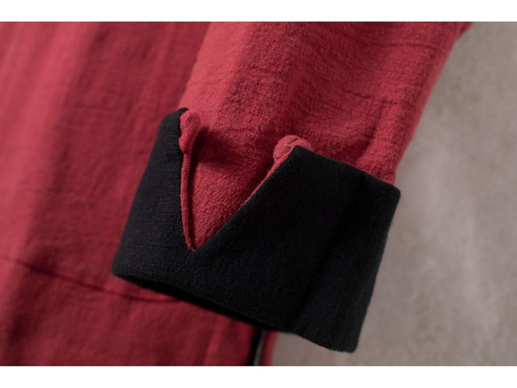 Unisex Chinese Style Quilted Tang Jacket - Winter Cotton-Padded with Stand Collar, Turned-Up Sleeves, and Frog Buttons
