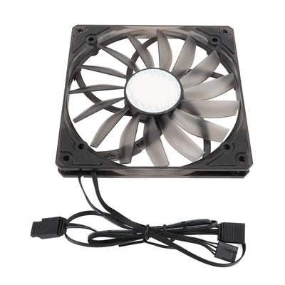 140mm PWM ARGB Fan Ultra Thin 15mm MFDB Dynamic Pressure Bearing PWM Temperature Control Support 5V