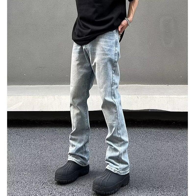 Temperament Hong Kong Style Micro-elastic Quality Micro-pull Jeans New Trousers Trendy Brand Ins Mid-waist Daily Washing