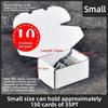 10PCS Large Capacity Trading Card Storage Box Portable Cardboard Sports Card Box White Sturdy Baseball Card Box