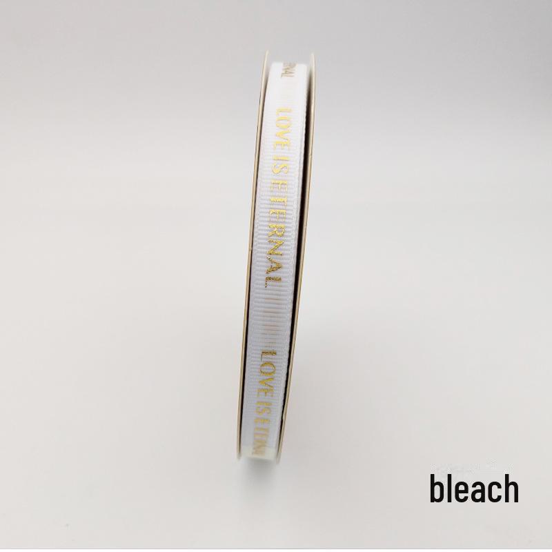 

1 см качественная термофиксированная лента для горячего тиснения с нитками для упаковки цветов с надписью