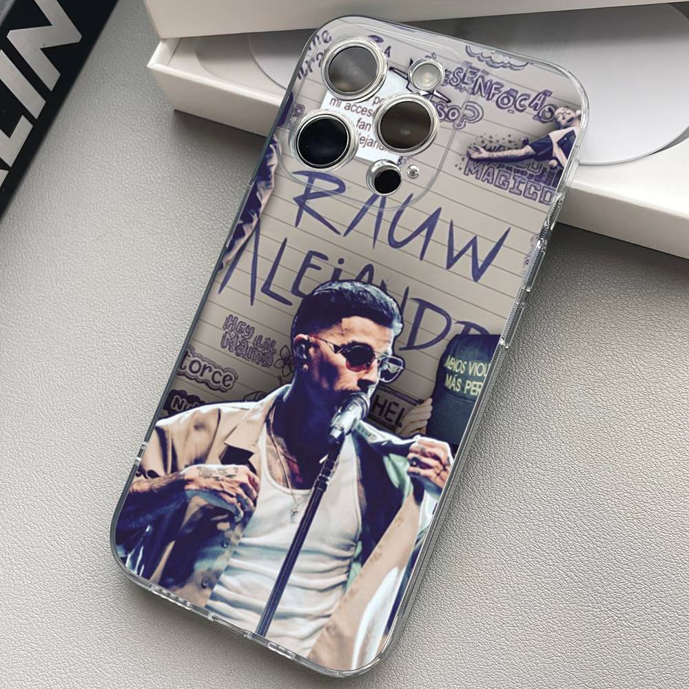 Singer R-Rauw Alejandro Phone Case For iPhone 17 16 15 14 13 11 12 Pro Max Mini Plus Shockproof Transparent Soft TPU