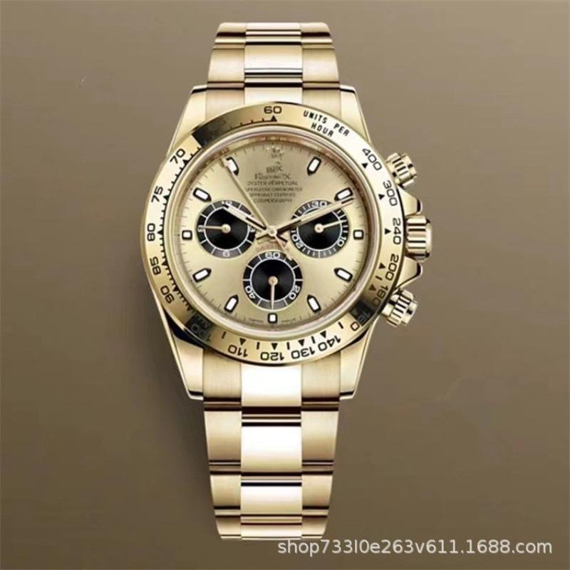 Montre Daytona Di Panda Bleu Glace Homme Montre Mécanique Entièrement Automatique Trois Compteurs Six Aiguilles Multifonctionnel Danny Road Chronographe