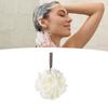 Bath Mesh Sponge Soft Exfoliating Large Rich Dense Foaming Mesh Shower Ball for Men Women Milky