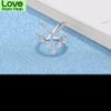  Tone Irregular Double Layer Zirconia Finger Ring Anillos Resizable For Women Rings Bague S R172Trendy Rings