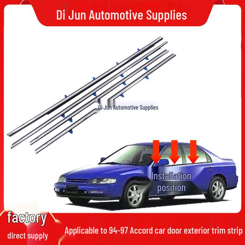 94-97 Accord CD4/C5 Door Glass Outer Weatherstrip Seal Trim Left Front Door