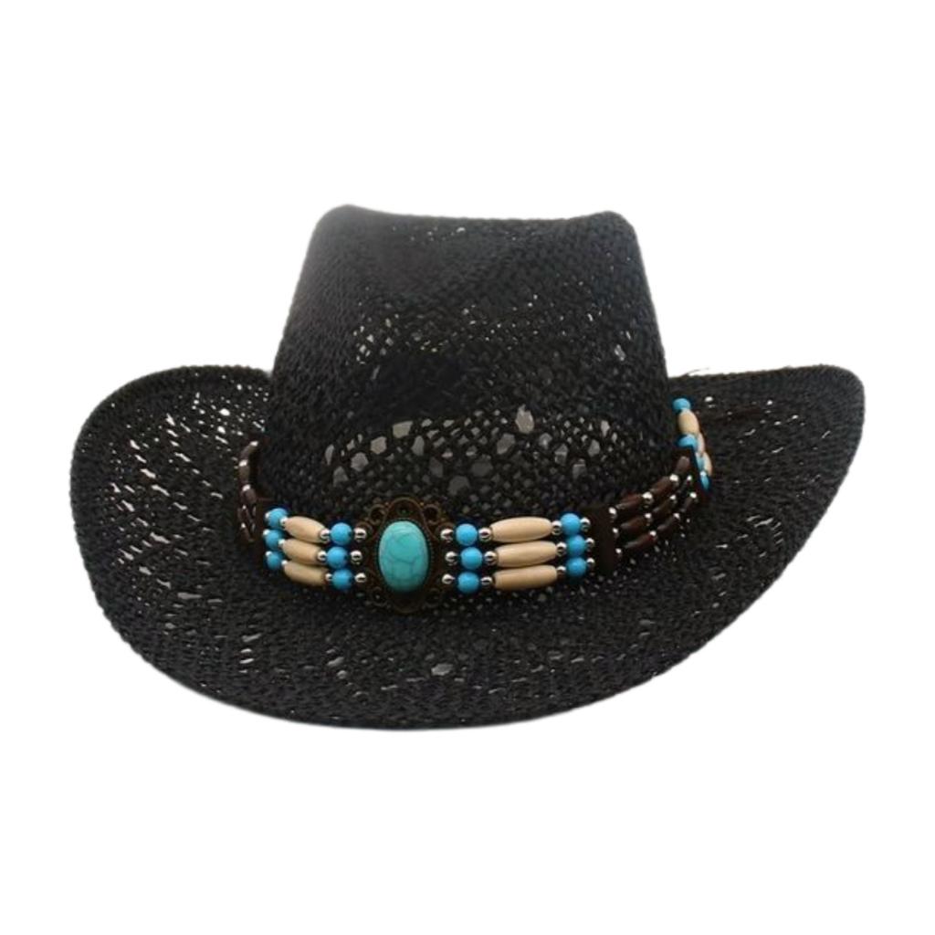 New Hand-Woven Beach European And American Famous Style Top Hat Breathable Hollow Straw Hat