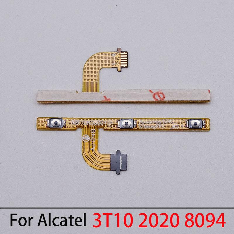 10pcs/lot For Alcatel 3T 10" 2020 8094 8094M 8094X Power ON OFF Volume Button Side Key Switch Control Flex Cable