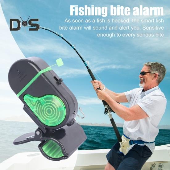 2Pcs Fishing Bite Alarm Lamp with Clip Night Fishing Rod Alert Light Electronic Bite Indicator Strike Sensor LED Lamp Sea Fishing Accessories