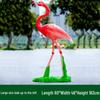 Fiberglass Flamingo Sculpture for Garden and Pond Decorations