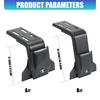 Abrazaderas de Techo para Canalones de Lluvia de Aluminio de Alta Resistencia para SUV Camión Rango de Altura 12-23 cm Ajuste Seguro No Requiere Herramienta