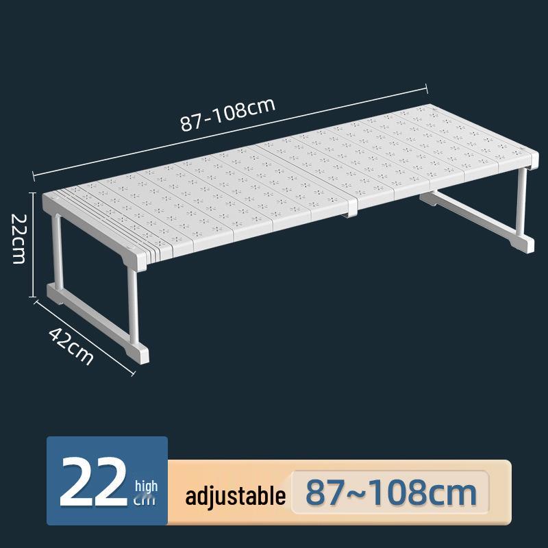 Retractable Nail-Free Storage Rack for Wardrobes and Cabinets