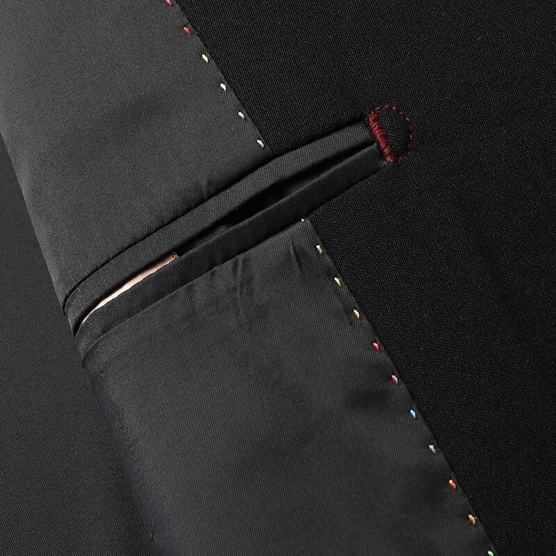 Dibinze Men's Plus Size Double-Breasted Suit Set