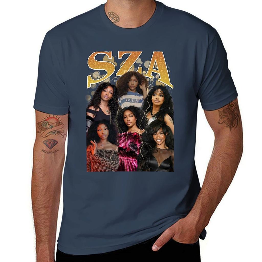T-shirt SZA Bling Casual Streetwear Manica Corta