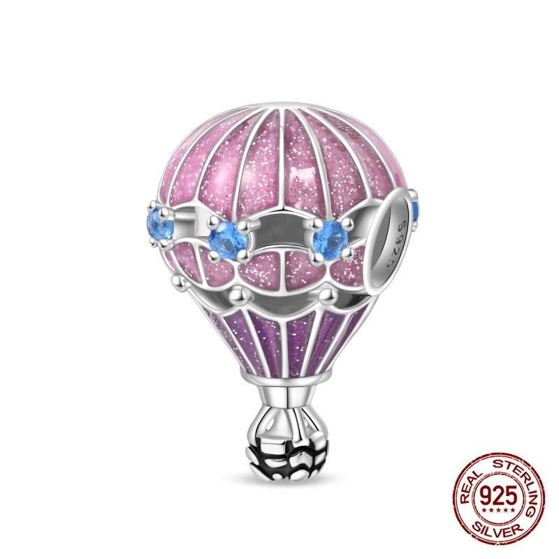 Copper Travelair Balloon Airplane Passport Charms Fitoriginal Bracelets Jewelry Making For Women Gift