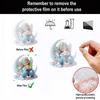 2D Flat Acrylic Angel Baby On Moon Sculpture Hanging Pendant Charm Christmas Tree Ornament Car Interior Decors Gifting