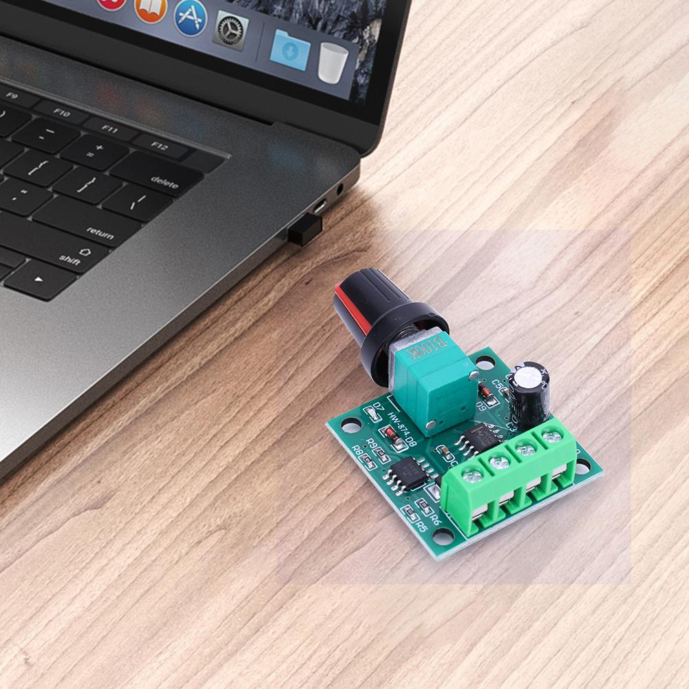 Adjustable Driver Switch Module 1.8V 3V 5V 6V 12V 2A Driver Motor Speed Regulator with Speed Control Knob Electronic Components