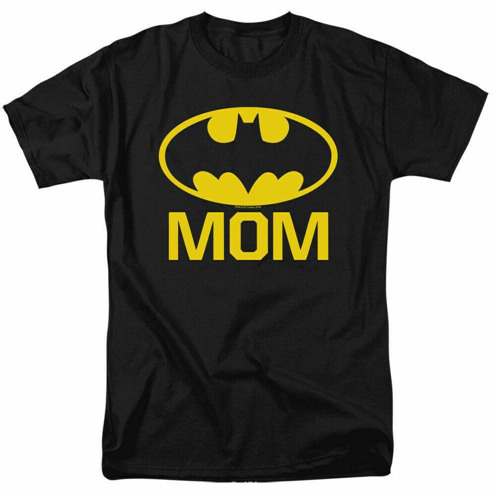 Batman Bat Mom Logo T Shirt Licensed Comic Book Tee Black XL