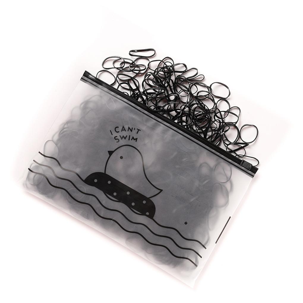 

1000pcs Elastic Hair Bands Home Colorful Rubber Band Hair Accessory with Bag Package Fixing Rope Hairdress Ropes