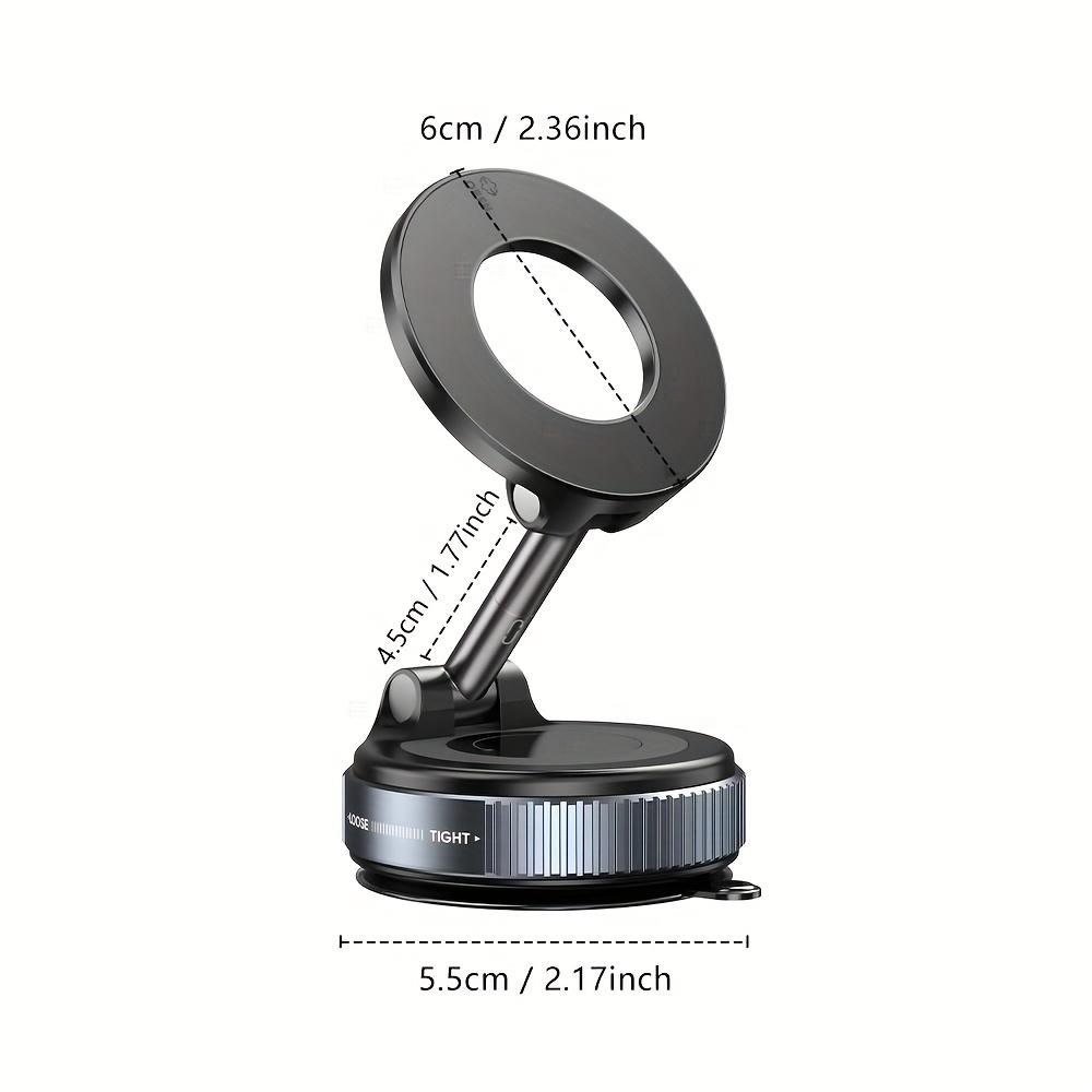 360 ° Rotating Magnetic Phone Holder, Foldable and Retractable, ABS Material, Portable, Suitable for Car/travel/gym/smooth Mirror