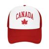 Canada Pride Kanadische Flagge Ahorn-Netz-Baseballkappen Unisex Mode Trucker-Hut Hüte Atmungsaktive Sommer-Trucker-Kappen