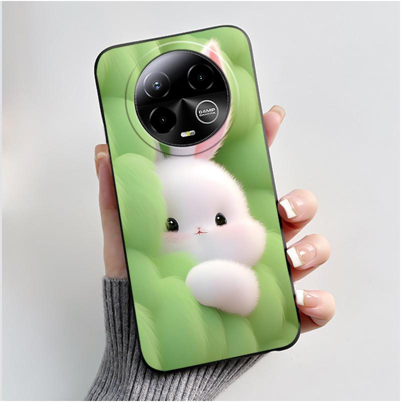 Case For BLU Bold K50 Phone Case Luxury Cute Love Rabbit Cartoon Funny Pattern Cover Shell Black Soft Silicone Protective Casing
