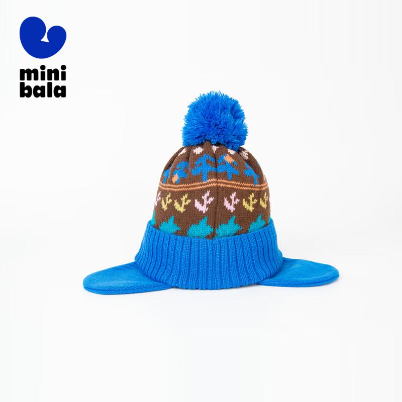 Kids  Winter Jacquard Earflap Hat & Scarf Set 90