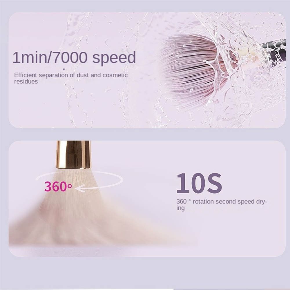 Quick-dry Cosmetic Brush Cleaner Machine Convenient Makeup Brush Cleaning Tool  Women