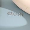 Trendy C Shape Rhinestone Ear Cuff Clip On Earrings Set Of 3 Small Elegant Personality Cartilage Jewelry For Women