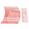 Ensure Safety and Style with Red Reflective Tape Sticker Set of 12