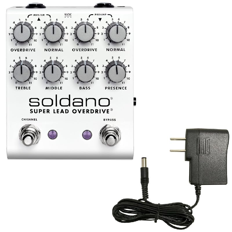 

Soldano SLO PLUS Pedal Super Lead Overdrive Universal Adapter Set 9V + білий