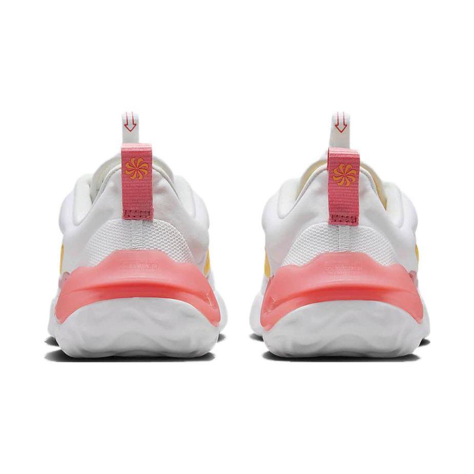 Nike Run Flow GS Non-Slip Low-Top Kids Running Shoes Kids Running Shoes White Pink DR0472-100