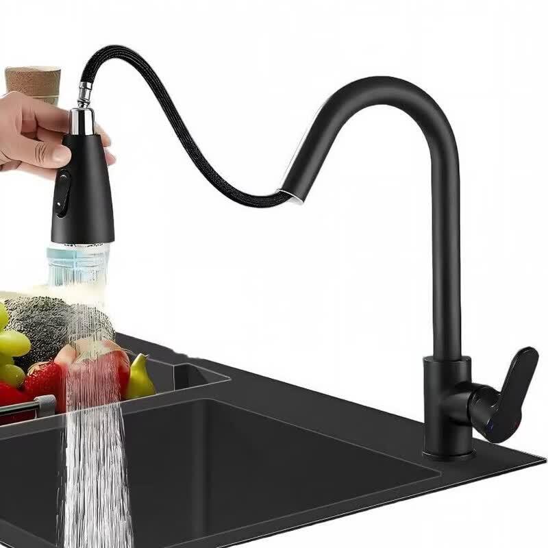 TLXT Stainless Steel Kitchen Pull-Out Swivel Faucet