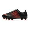 Puma Tacto FG/AG Artificial Grass Round Toe Lace-Up Low Top Kids Football Shoes Kids Football Shoes Black Pink 106310-08