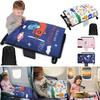 Toddler Travel Airplane Bed with Quilt Portable Children Pedals Beds Breathable Aircraft Hammock Seat Extender Extra Leg Room